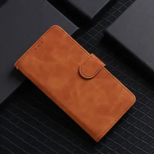 SKIN FLIP Peňaženkové puzdro pre Oukitel C37 hnedé