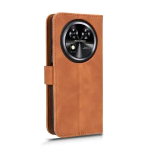 SKIN FLIP Peňaženkové puzdro pre Oukitel C37 hnedé