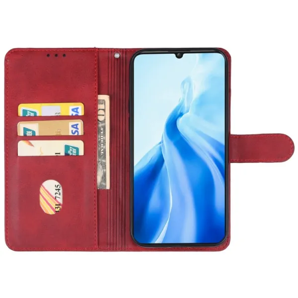 SMOOTH Peňaženkové puzdro pre Oukitel C51 červené