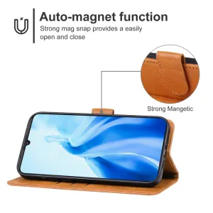 SMOOTH Peňaženkové puzdro pre Oukitel C51 hnedé
