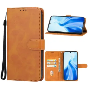 SMOOTH Peňaženkové puzdro pre Oukitel C51 hnedé