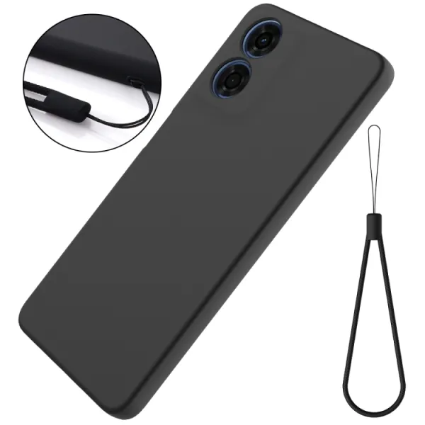 RUBBER Ochranný kryt pre Motorola Moto E14 čierny