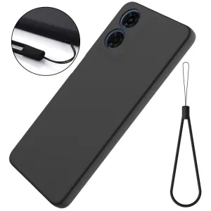 RUBBER Ochranný kryt pre Motorola Moto E14 čierny