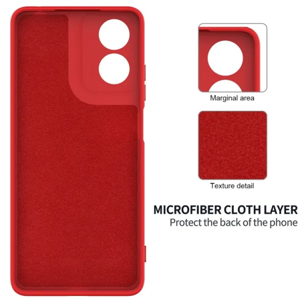 RUBBER Ochranný kryt pre Motorola Moto E14 červený