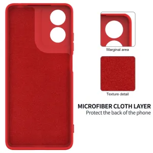 RUBBER Ochranný kryt pre Motorola Moto E14 červený