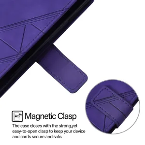 TRIANGLE Peňaženkové puzdro s remienkom HTC U24 Pro fialové