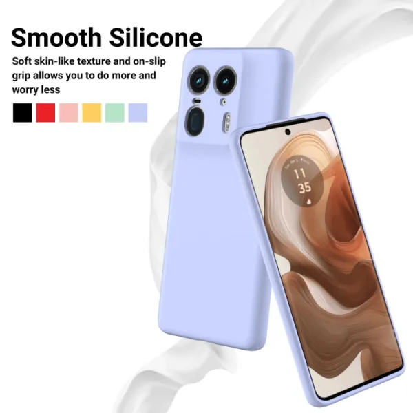 RUBBER Ochranný obal pre Motorola Edge 50 Ultra fialový