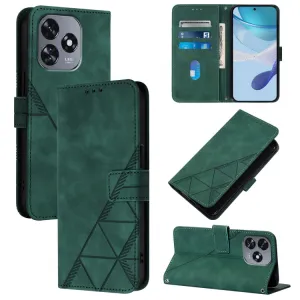 TRIANGLE Peňaženkové puzdro s remienkom Oukitel C51 zelené
