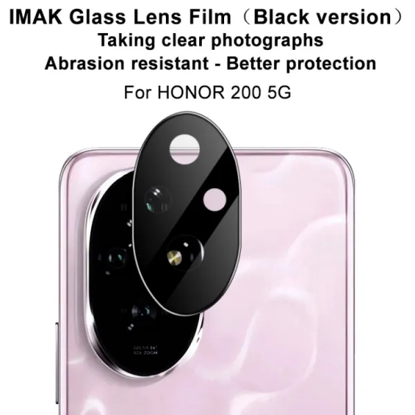 IMAK FULL COVER Sklo pre fotoaparát Honor 200 čierne