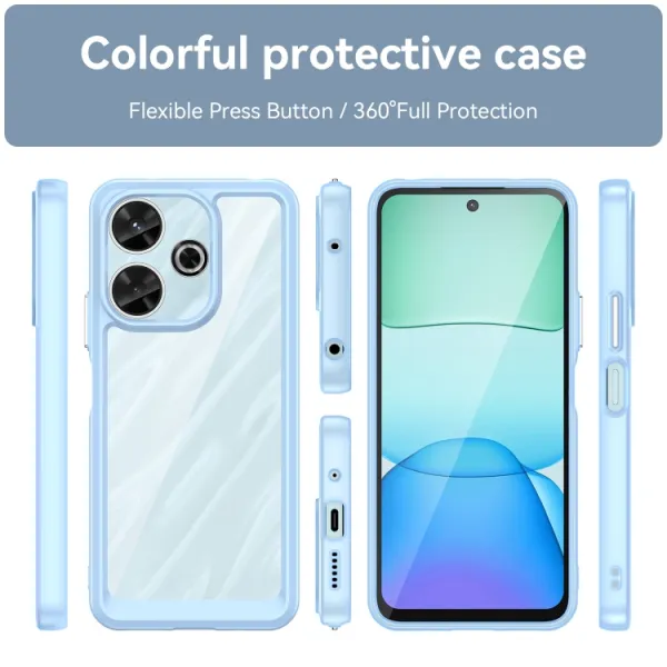 CRYSTAL Ochranný obal pre Xiaomi Redmi 13 modrý