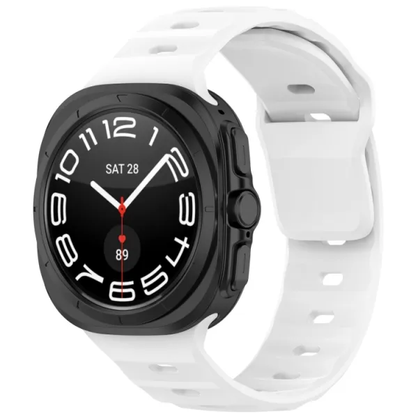 BUTTERFLY Vymeniteľný remienok pre Samsung Galaxy Watch Ultra / Watch Ultra 2025 biely