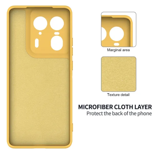RUBBER Ochranný obal pre Motorola Edge 50 Ultra žltý