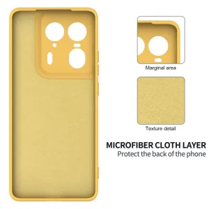 RUBBER Ochranný obal pre Motorola Edge 50 Ultra žltý