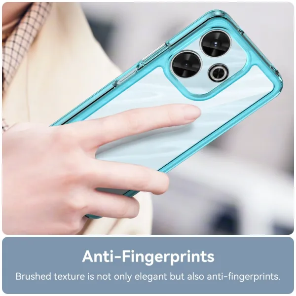 CRYSTAL Ochranný obal pre Xiaomi Redmi 13 tyrkysový