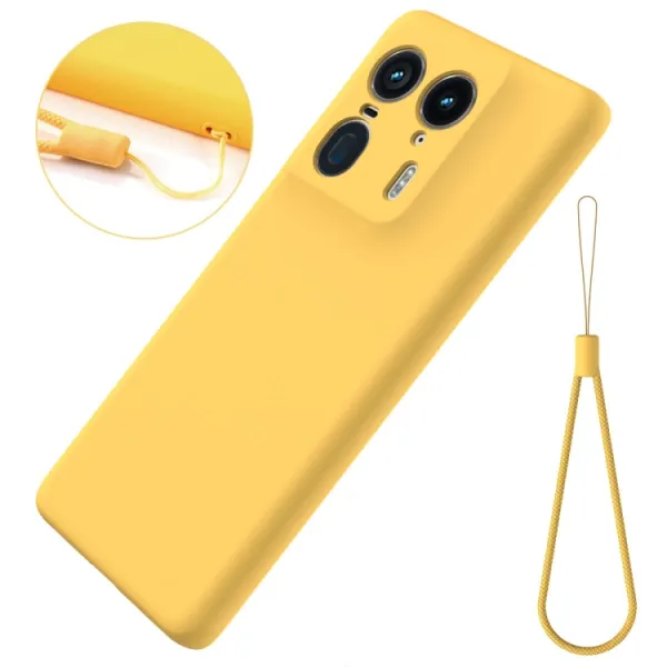 RUBBER Ochranný obal pre Motorola Edge 50 Ultra žltý