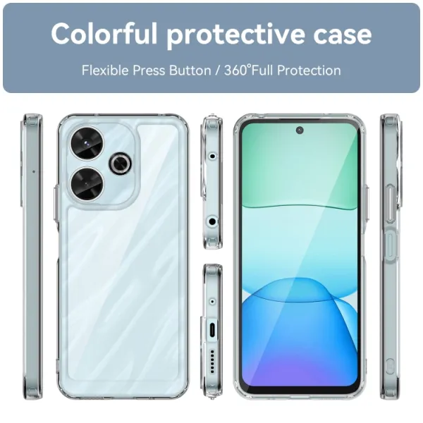 CRYSTAL Ochranný obal pre Xiaomi Redmi 13 priehľadný