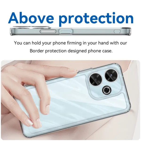 CRYSTAL Ochranný obal pre Xiaomi Redmi 13 priehľadný
