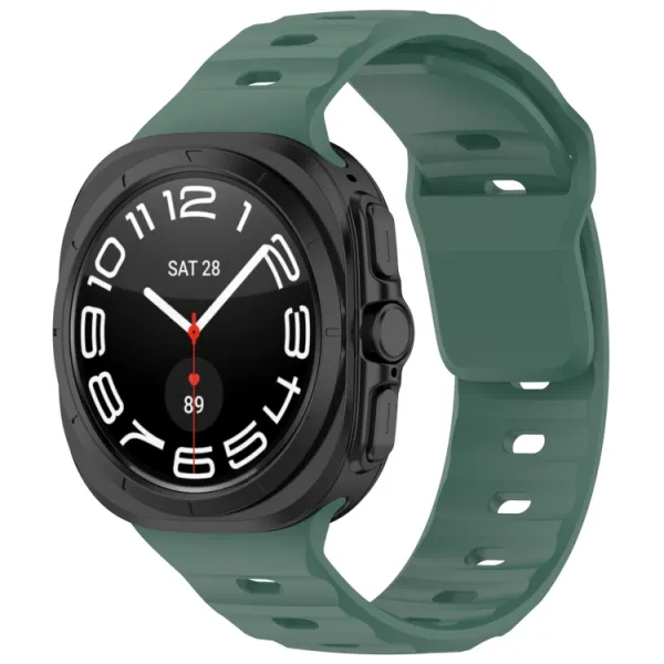BUTTERFLY Vymeniteľný remienok pre Samsung Galaxy Watch Ultra / Watch Ultra 2025 tmavozelený