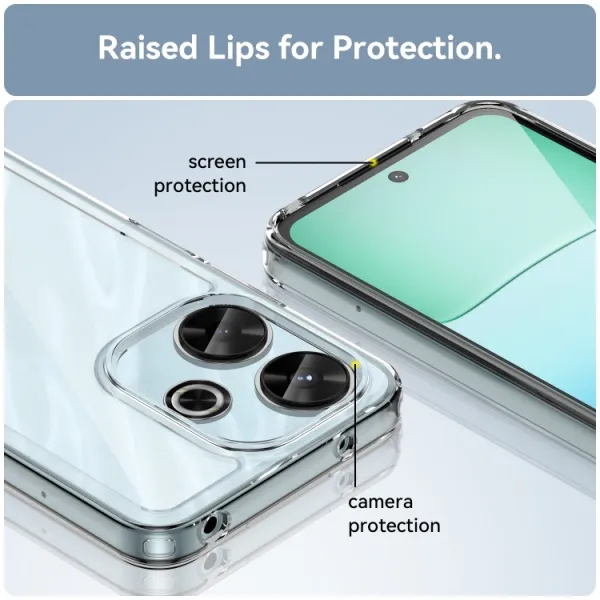 CRYSTAL Ochranný obal pre Xiaomi Redmi 13 priehľadný