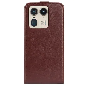 Vyklápacie puzdro pre Motorola Edge 50 Ultra hnedé