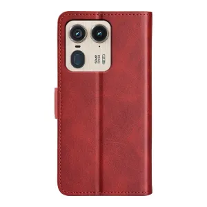 SIDE Peňaženkové puzdro pre Motorola Edge 50 Ultra červené