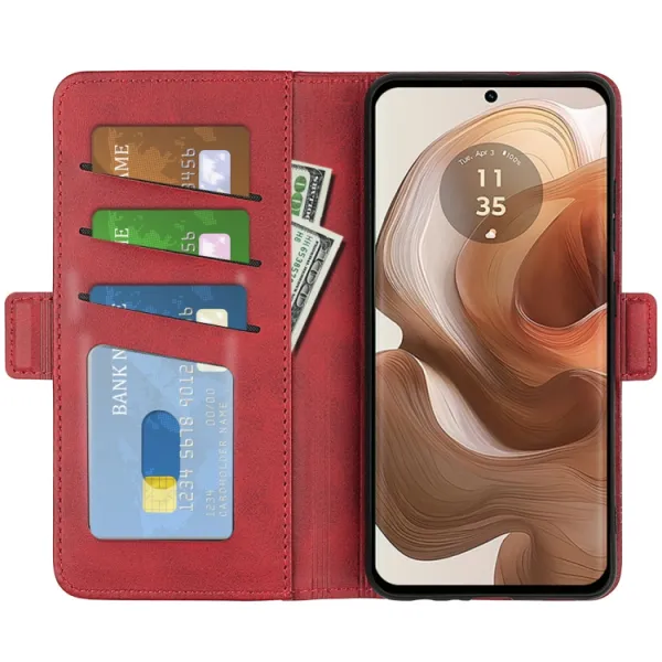 SIDE Peňaženkové puzdro pre Motorola Edge 50 Ultra červené