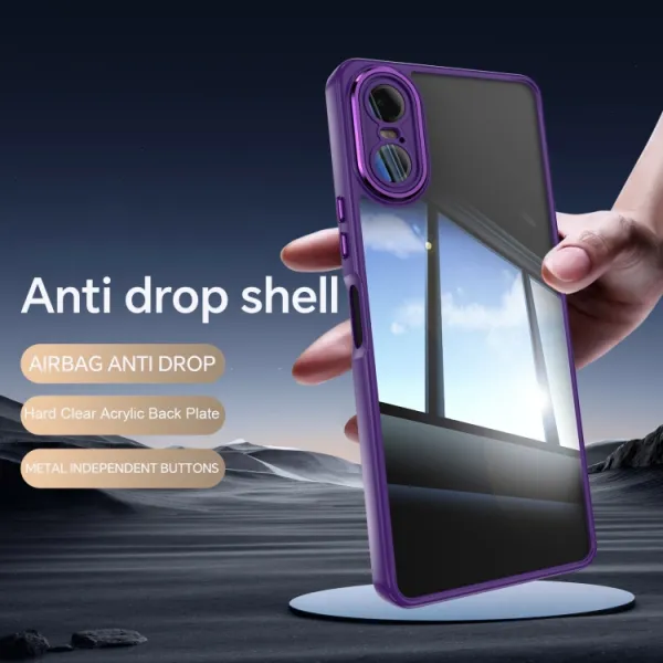 ACRYLO Ochranný kryt pre Sony Xperia 10 VI fialový