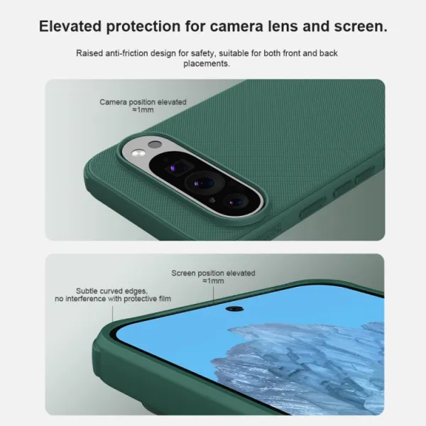 NILLKIN FROSTED Ochranný kryt pre Google Pixel 9 čierny