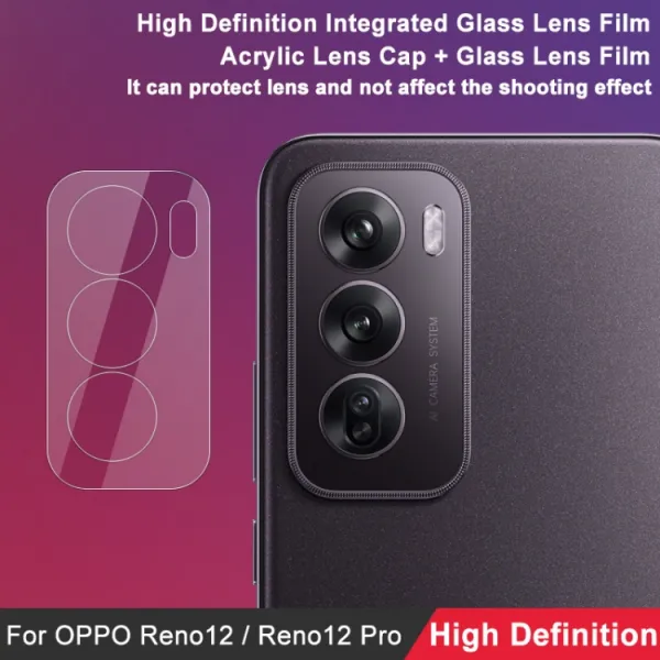 IMAK FULL COVER Sklo pre fotoaparát Oppo Reno12 Pro 5G