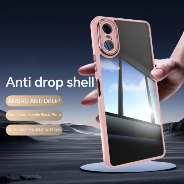 ACRYLO Ochranný kryt pre Sony Xperia 10 VI ružový