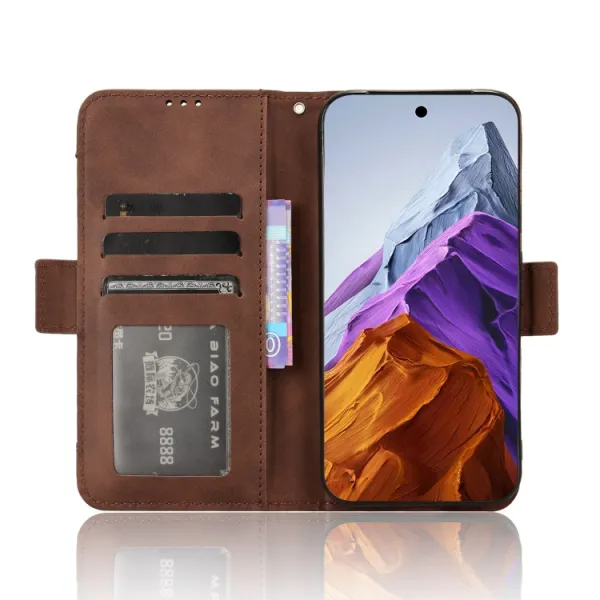 SLOT Peňaženkový obal pre Google Pixel 9 hnedý
