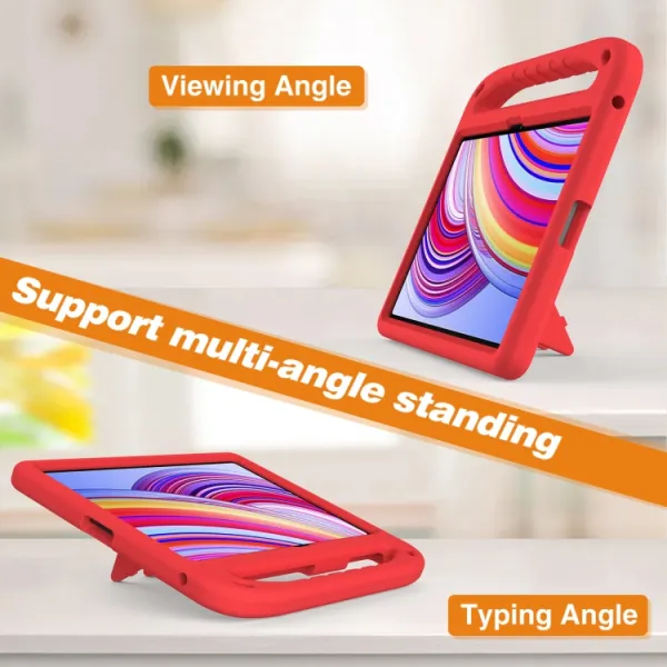 KIDDO Detský obal pre Xiaomi Redmi Pad Pro / Pad Pro 5G červený