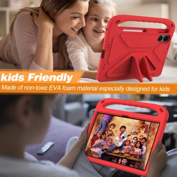 KIDDO Detský obal pre Xiaomi Redmi Pad Pro / Pad Pro 5G červený
