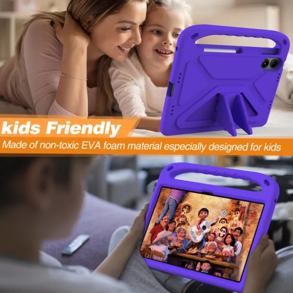 KIDDO Detský obal pre Xiaomi Redmi Pad Pro / Pad Pro 5G fialový