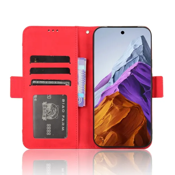 SLOT Peňaženkový obal pre Google Pixel 9 Pro červený