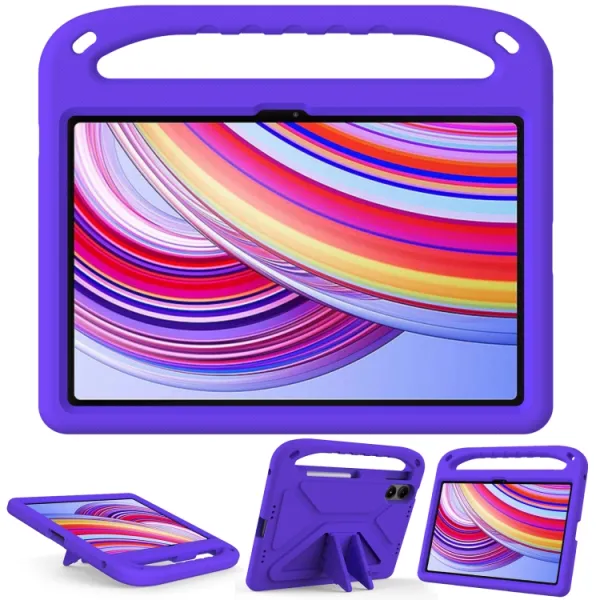 KIDDO Detský obal pre Xiaomi Redmi Pad Pro / Pad Pro 5G fialový