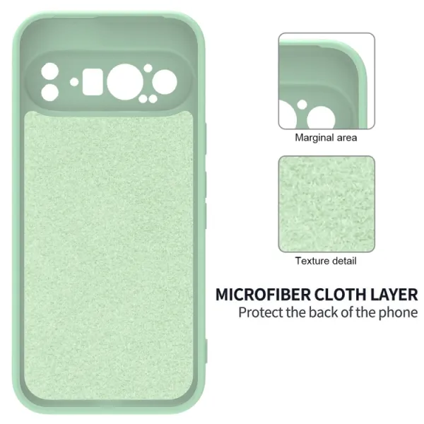 RUBBER Ochranný obal pre Google Pixel 9 Pro zelený