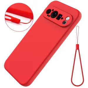 RUBBER Ochranný obal pre Google Pixel 9 Pro červený