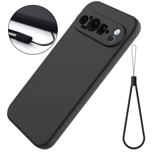 RUBBER Ochranný kryt pre Google Pixel 9 Pro XL čierny