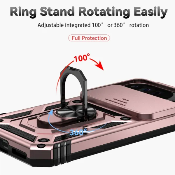 RING CAMERA Kryt s držiakom pre Google Pixel 9 Pro ružový