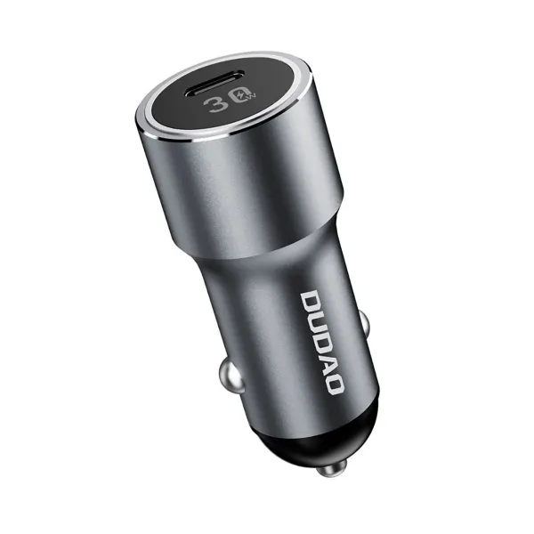 DUDAO R14 Autonabíjačka USB Typ-C 30W strieborná