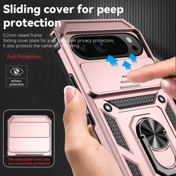 RING CAMERA Kryt s držiakom pre Google Pixel 9 Pro ružový