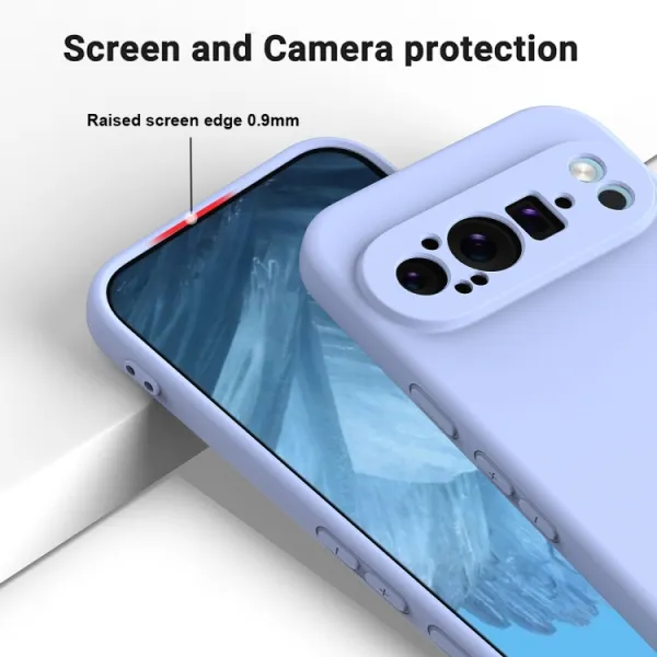 RUBBER Ochranný obal pre Google Pixel 9 Pro fialový