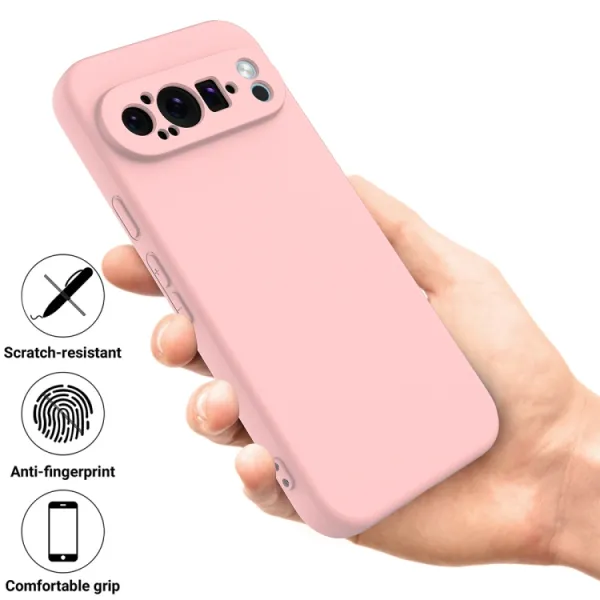 RUBBER Ochranný obal pre Google Pixel 9 Pro ružový