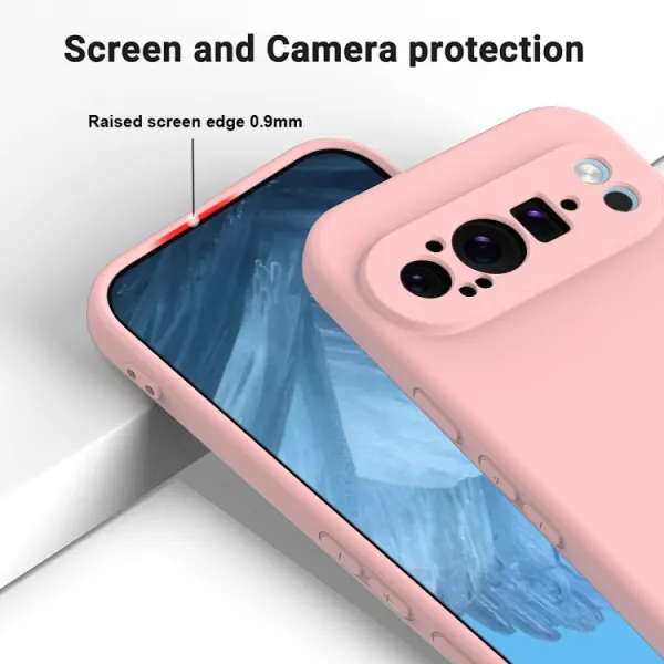RUBBER Ochranný obal pre Google Pixel 9 Pro ružový