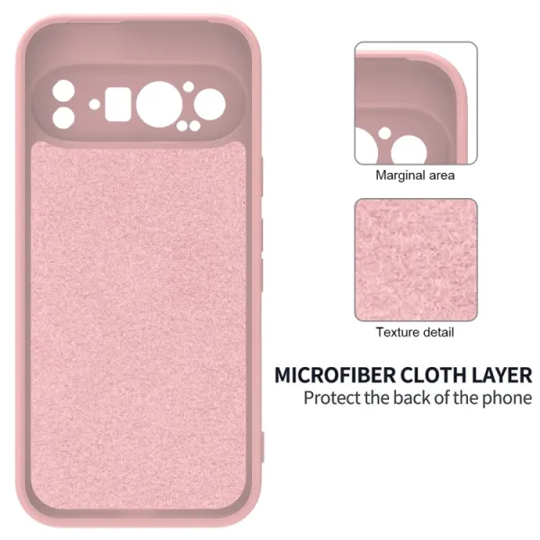 RUBBER Ochranný obal pre Google Pixel 9 Pro ružový