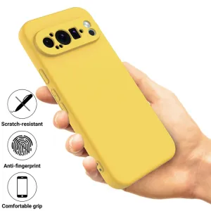 RUBBER Ochranný obal pre Google Pixel 9 Pro žltý