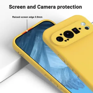 RUBBER Ochranný obal pre Google Pixel 9 Pro žltý