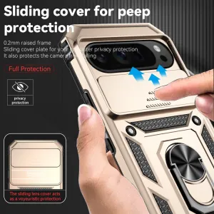 RING CAMERA Kryt s držiakom pre Google Pixel 9 Pro zlatý