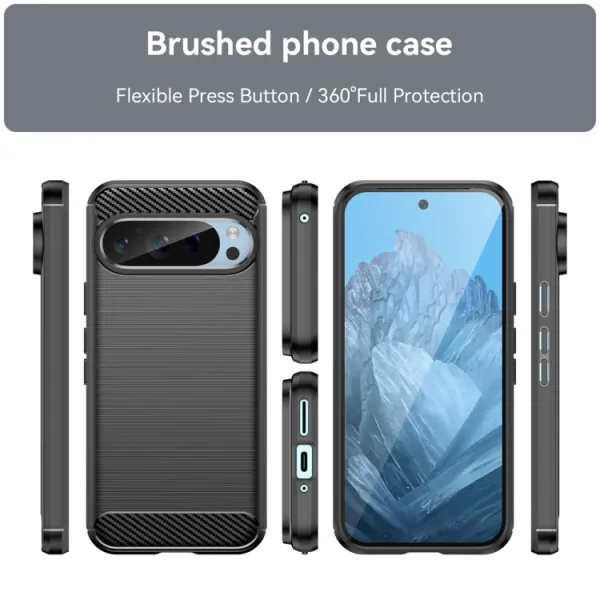 FLEXI TPU Ochranný kryt Google Pixel 9 Pro čierny